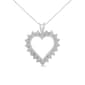 Diamond Classics&#40;tm&#41; 1/10ctw. Diamond Open Heart Pendant - image 1