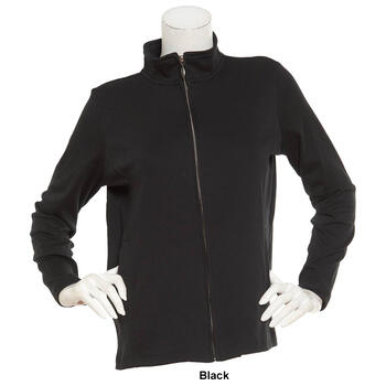 Plus Size Hasting & Smith Long Sleeve Zip Front Jacket - Boscov's