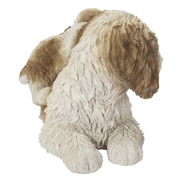 Hi-Line Gift Mother & Baby Shih Tzu Garden Statue