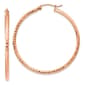 Gold Classics(tm) 14kt. Rose Gold 40mm Polished Hoop Earrings - image 1