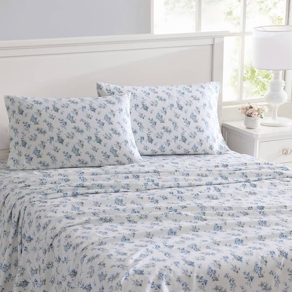 Laura Ashley Audrey Cotton Flannel Sheet Set