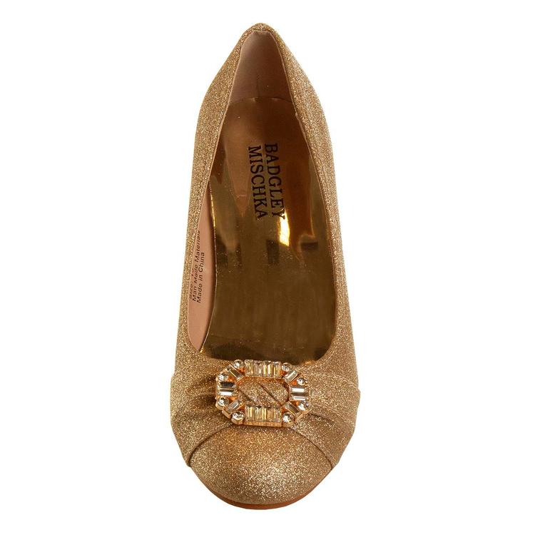 Big Girls Badgley Mischka Glitter Pumps