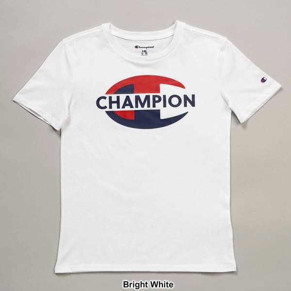 Boys (8-20) Champion® Short Sleeve Color Block Logo Tee