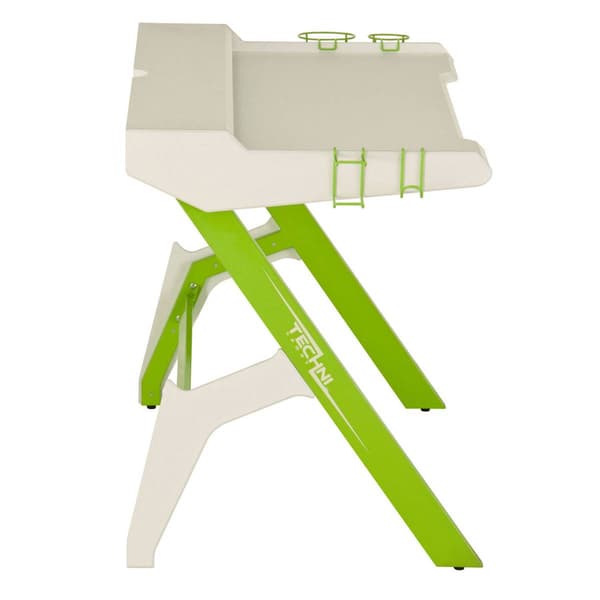 Techni Sport Ergonomic Computer Gaming Desk w/ Headphone Hook