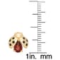 Gianni Argento Gold over Sterling Silver Ladybug Stud Earrings - image 3