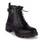 Womens Wanted Supercross Lace Up Chunk Heel Ankle Boots - image 1
