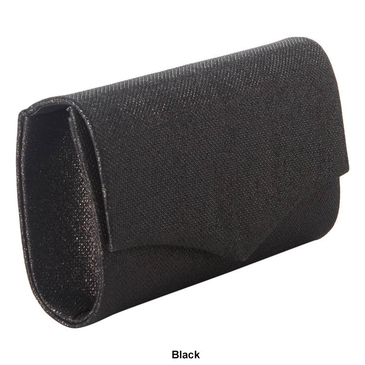 D'Margeaux Glitter Flap Clutch