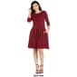 Womens 24/7 Comfort Apparel Fit and Flare Pocket Pleated Dress - image 2