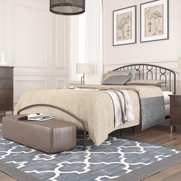 Hillsdale Furniture Riverbrooke Metal Arch Scallop Bed Frame Boscov's