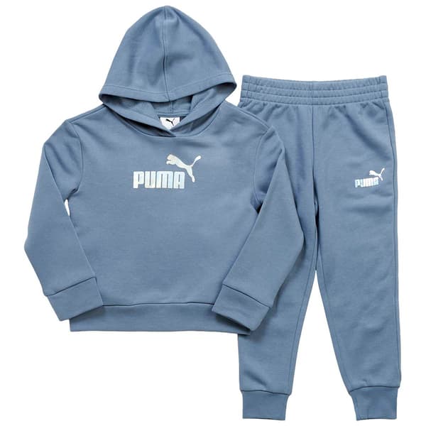Girls &#40;7-16&#41; Puma&#174; Foil Logo Hoodie & Jogger Set