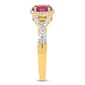 Gemstone Classics™ Created Ruby 1/10ctw. Lab Grown Diamond Ring - image 4