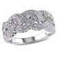 Diamond Classics&#40;tm&#41; Sterling Silver 1/8ctw. Diamond Fashion Ring - image 1