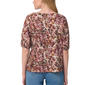 Plus Size Gloria Vanderbilt Tyler Elbow Sleeve Floral Blouse - image 2