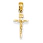 Unisex Gold Classics&#40;tm&#41; 14kt. Gold Small Crucifix Pendant - image 1