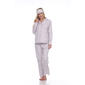 Womens White Mark 3pc. Pink Cheetah Pajama Set - image 1