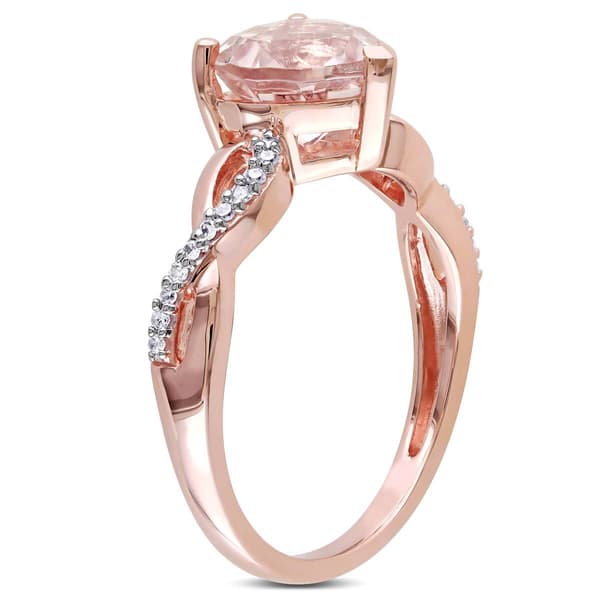 Gemstone Classics&#8482; 10kt. Rose Gold Heart Morganite Ring