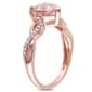 Gemstone Classics&#8482; 10kt. Rose Gold Heart Morganite Ring - image 3
