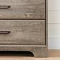 South Shore Versa 2 Door Weathered Oak Armoire with Drawers - image 4