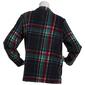 Womens Bonnie Evans Tartan Plaid Polar Fleece Jacket - image 2