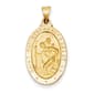 Unisex Gold Classics(tm) 14kt. St. Christopher Medal Pendant - image 1