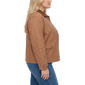Plus Size NY Collection Solid Barn Jacket with Corduroy Collar - image 3
