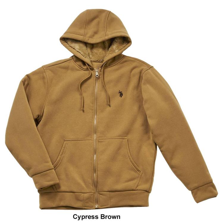 Mens U.S. Polo Assn.® Sherpa Hoodie Jacket