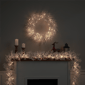 Northlight Pre-Lit LED Warm White Flocked Twig Christmas Wreath - image 4