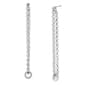 Steve Madden Interlocking Ring Swag Chain Dangle Earrings - image 2