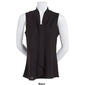 Womens Kasper Sleeveless Solid Tie Neck Blouse - image 3
