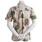 Womens Erika Hayden Bachata Palm Short Sleeve Top-Neutral - image 2