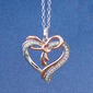 Enchanted by Disney 1/10ctw. Sterling Silver Snow White Pendant - image 1