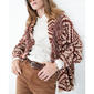 Womens MNK Aztec Print Cardigan with Fringe - image 1