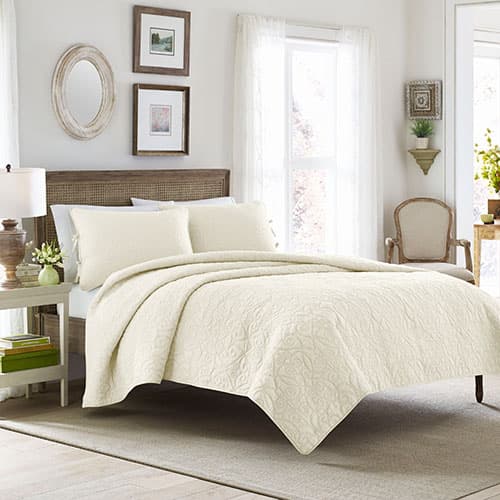 Laura Ashley(R) Felicity Mini Quilt Set - Ivory - image 