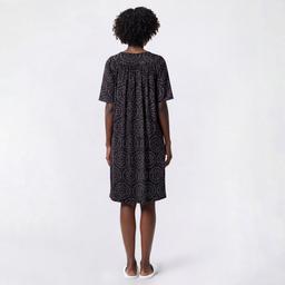 Plus Size Casual Time Short Sleeve Mandala Caftan