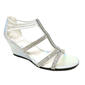 Womens New York Transit Baguette Strappy Wedge Sandals - White - image 1