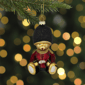 Northlight Glittered Teddy Bear Soldier Glass Christmas Ornament - image 2
