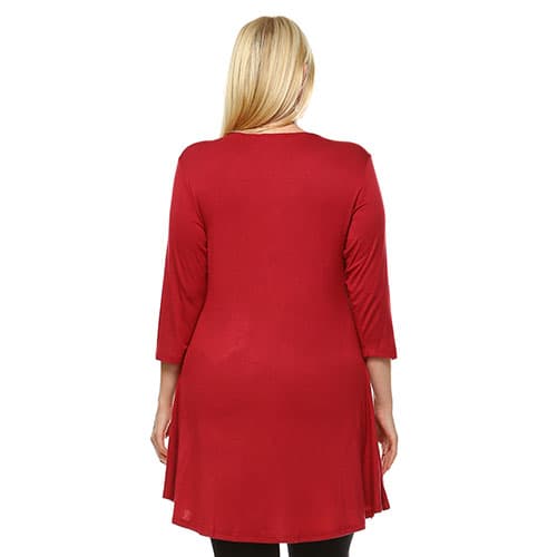 Plus Size White Mark Luna Tunic Top