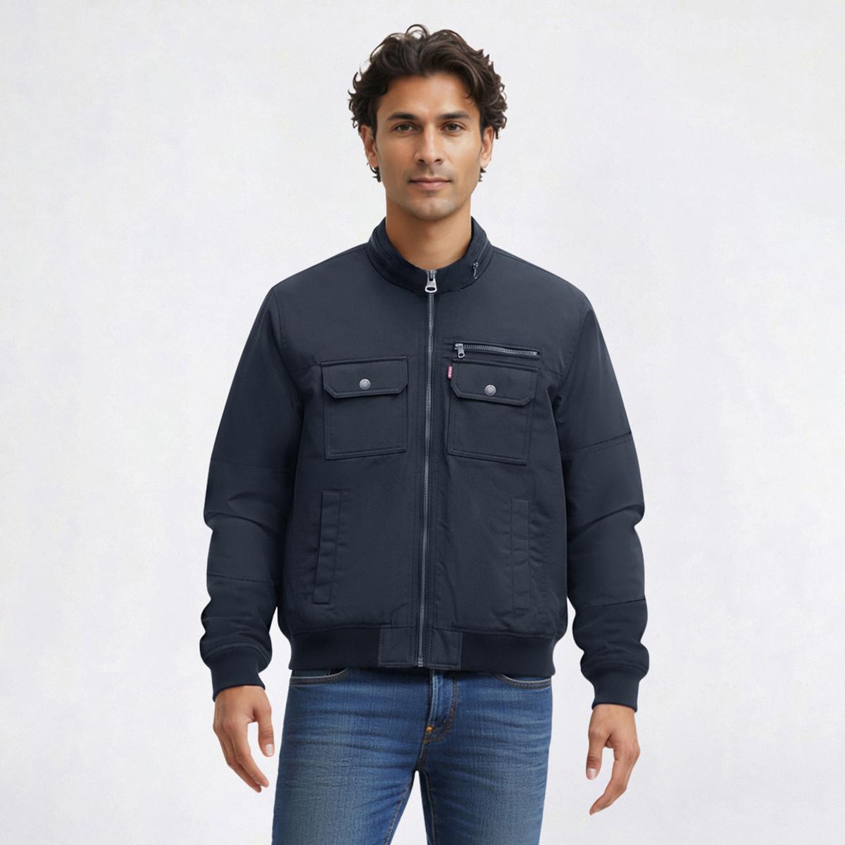 Mens Levi''s® 2 Pocket Twill Stand Collar Jacket