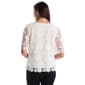 Plus Size Rafaella® Elbow Sleeve All Over Floral Lace Blouse - image 2