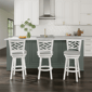 HH2 Home Riva Wood Adjustable Height Swivel Stool - image 8