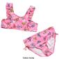 Girls &#40;7-16&#41; Pink Platinum&#174; 2pc. Ruffle Butterfly Bikini Swim Set - image 3
