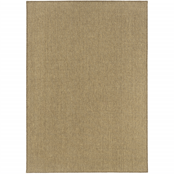 HomeRoots Tan Stain Resistant Indoor Outdoor Accent Rug