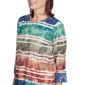 Womens Alfred Dunner Summer Solstice Tie Dye Stripe Blouse - image 5