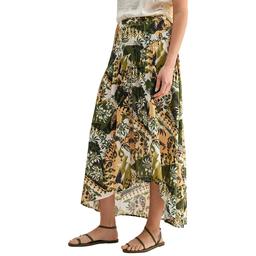 Womens CITY BLUES Tropical High Low Skirt