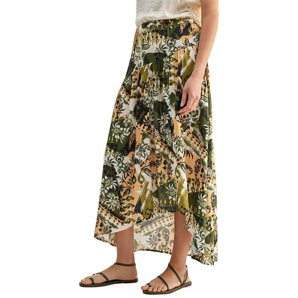 Womens CITY BLUES Tropical High Low Skirt