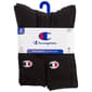 Mens Champion(R) 5pk. Crew Socks - Black - image 1