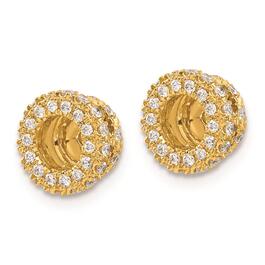 Pure Fire 14kt. Yellow Gold Lab Grown Diamond Earring Jackets