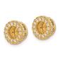 Pure Fire 14kt. Yellow Gold Lab Grown Diamond Earring Jackets - image 2