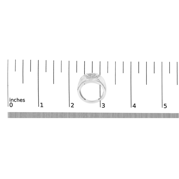 Mens Haus of Brilliance 1/2ctw. Multi-Diamond Hexagon Frame Ring