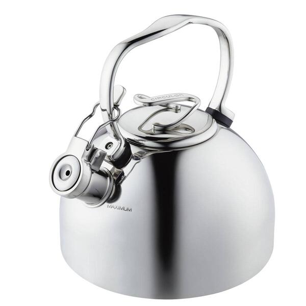 Circulon&#40;R&#41; 2.3qt. Stainless Steel Whistling Teakettle - image 